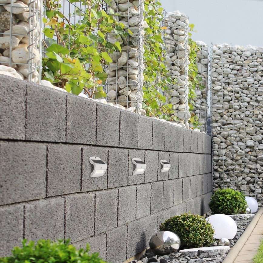 Rabalux - LED solcellsvägglampa med sensor IP44 1200 mAh