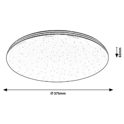 Rabalux - LED badrumsplafond LED/30W/230V IP44 Ø 37,5 cm