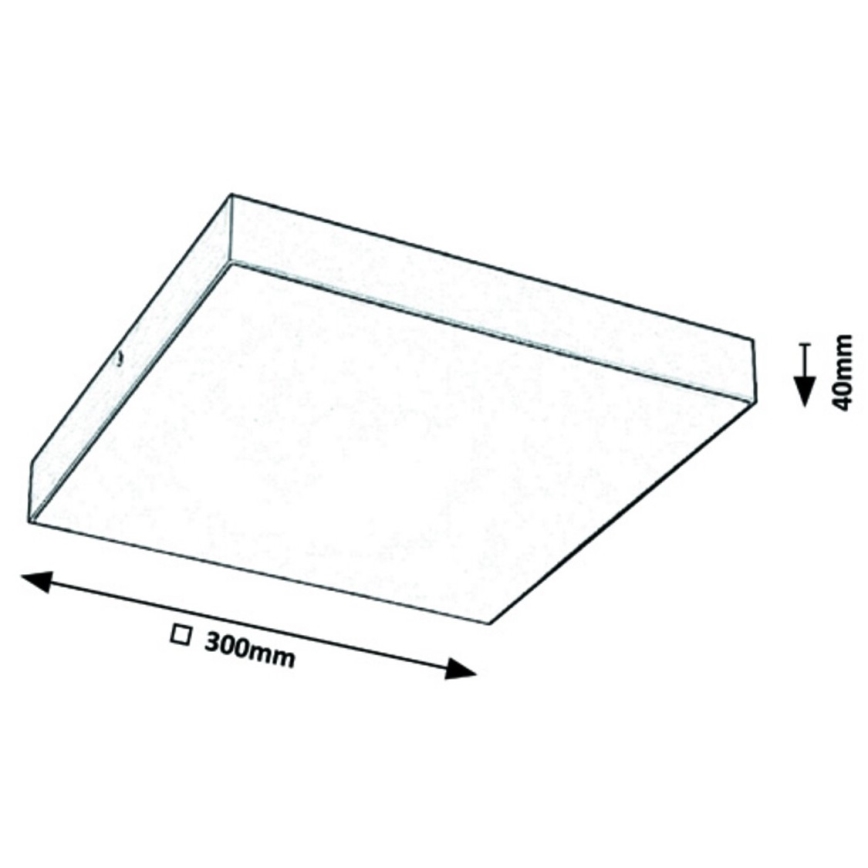 Rabalux - LED taklampa LED/24W/230V 2800-6000K IP44 vit 30x30 cm