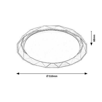Rabalux - LED taklampa LED/48W/230V diameter 51 cm