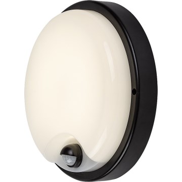 Rabalux - LED utomhus väggarmatur med sensor LED/18W/230V IP65 svart