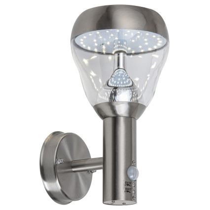 Rabalux - LED Utomhus Väggbelysning med sensor LED/8,5W/230V IP44
