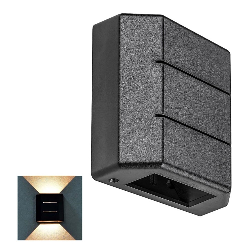 Rabalux - LED Utomhus vägglampa LED/6W/230V IP54 svart