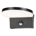 Rabalux - LED Utomhus vägglampa med sensor LED/9W/230V 2700/4000/6500K IP54 svart