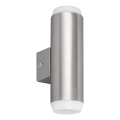 Rabalux - LED vägglampa för utomhusbruk 2xLED/4W/230V saténový matt krom IP44