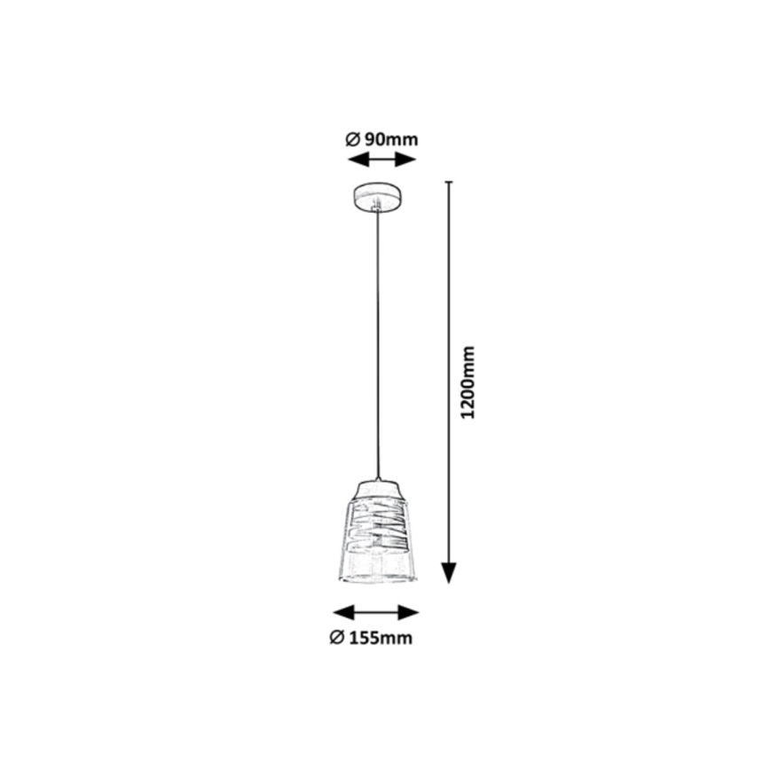 Rabalux - Ljuskrona med snöre 1xE27/60W/230V