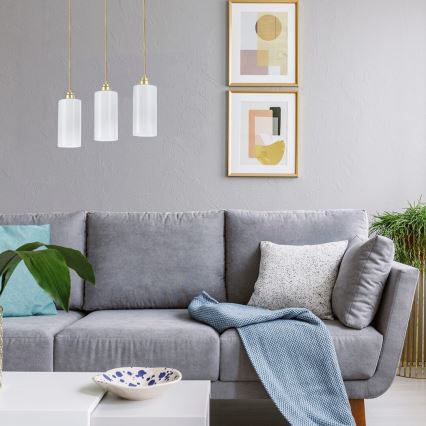 Rabalux - Ljuskrona med snöre 3xE27/40W/230V