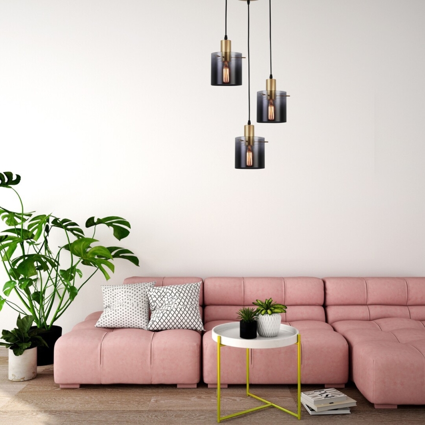 Rabalux - Ljuskrona med snöre 3xE27/40W/230V