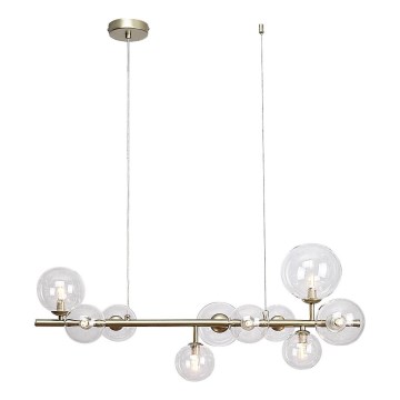 Rabalux - Ljuskrona med textilsladd 10xG9/28W/230V