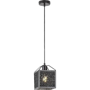 Rabalux - Ljuskrona med textilsladd 1xE27/40W/230V svart