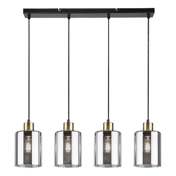 Rabalux - Ljuskrona med textilsladd 4xE27/40W/230V