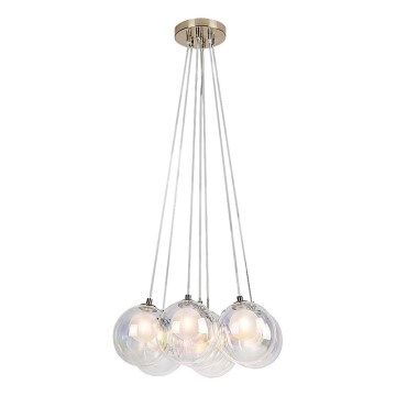 Rabalux - Ljuskrona med textilsladd 7xG9/25W/230V