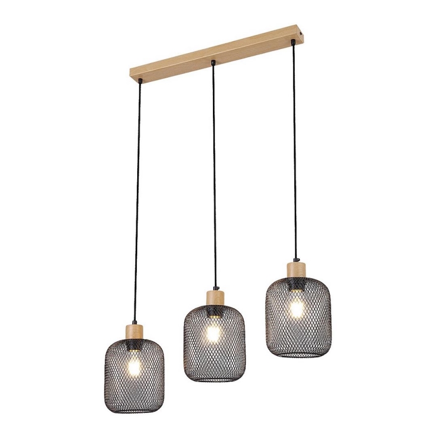 Rabalux - Ljuskrona med upphängningsrem 3xE27/60W/230V