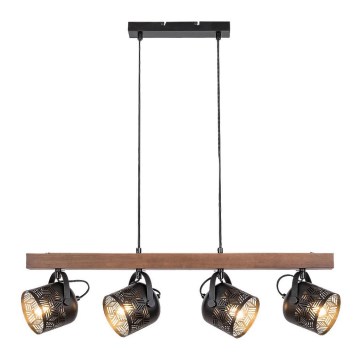 Rabalux  - Ljuskrona med upphängningsrem ROTEM 4xE14/40W/230V