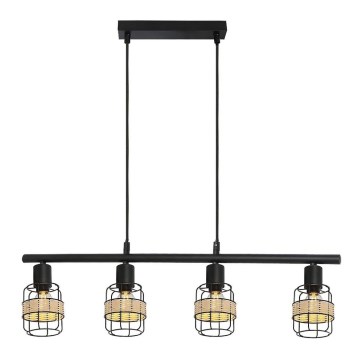 Rabalux - Ljusskrona med upphängningsrem  4xE14/25W/230V