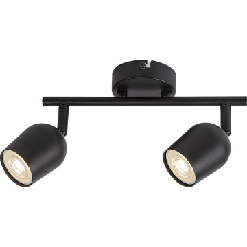Rabalux - Riktbar spotlampa 2x GU10/15W/230V, svart