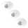 Rabalux - Set med 3 infällda LED-armaturer för badrum, LED/4W/230V IP44