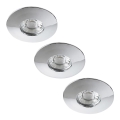 Rabalux - Set med 3 infällda LED-badrumsarmaturer LED/4W/230V IP44