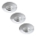 Rabalux - Set med 3 infällda LED-badrumsarmaturer LED/4W/230V IP44