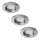 Rabalux - Set med 3 LED infällda badrumslampor 1xGU10/3W/230V IP44