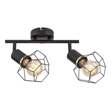 Rabalux - Spotlight 2xE27/40W/230V svart