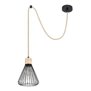 Rabalux - Taklampa 1xE27/40W/230V svart/bok