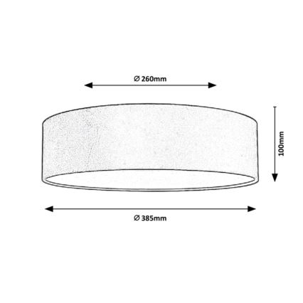Rabalux - Taklampa 2xE27/10W/230V blå diameter 38,5 cm
