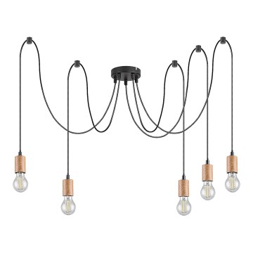 Rabalux - Taklampa 5xE27/60W/230V spindel bok