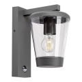 Rabalux - Utomhus vägglampa med rörelsesensor 1xE27/40W/230V IP44