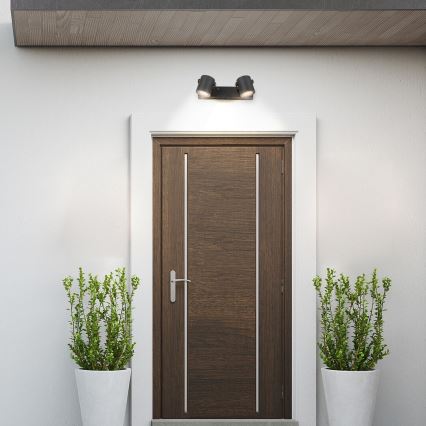 Rabalux - Utomhus Väggspotlight 2xGU10/35W/230V IP44