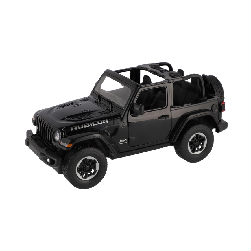 Radiostyrd bil Jeep Wrangler Rubicon RASTAR — drivs med 5xAA + 2xAA, svart
