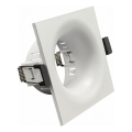 Ram för infälld armatur GU10 8,6x8,6 cm vit