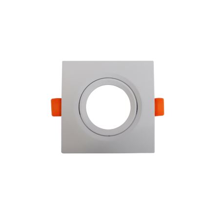 Ram för infälld downlight GU10 9x9 cm vit