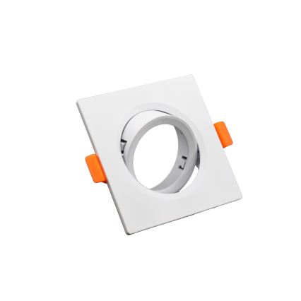 Ram för infälld downlight GU10 9x9 cm vit