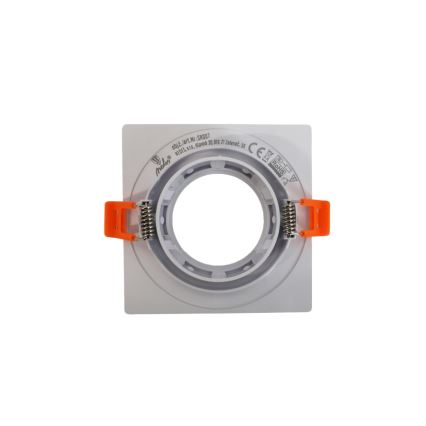 Ram för infälld downlight GU10 9x9 cm vit