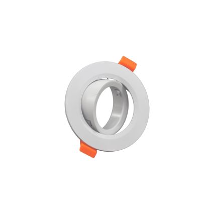 Ram för infälld GU10-armatur, Ø 9 cm, vit