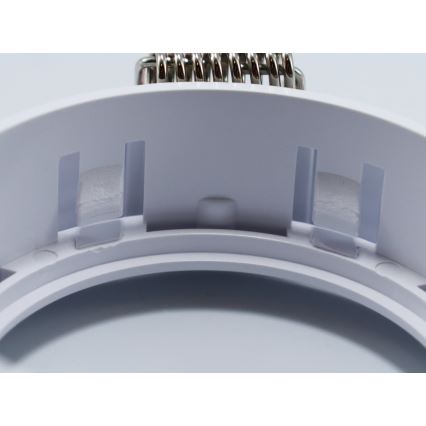 Ram för infälld GU10-armatur, Ø 9 cm, vit