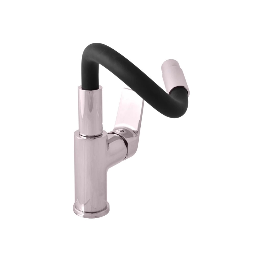 RAV Slezák CO119.0/15 - Köksblandare med flexibel pip COLORADO 25 cm svart/blank krom