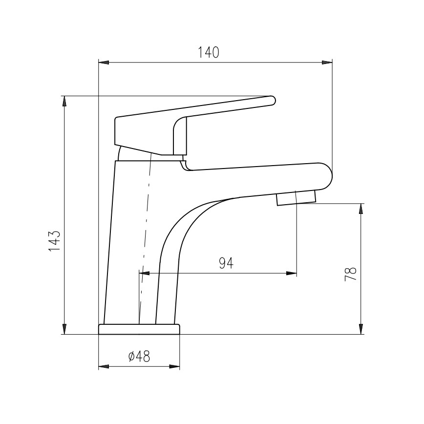 RAV Slezák CO126.0Z - Tvättställsblandare COLORADO 14,3 cm blankt guld