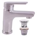 RAV Slezák CO127.0 - Tvättställsblandare + bottenventil COLORADO 14,3 cm blank krom