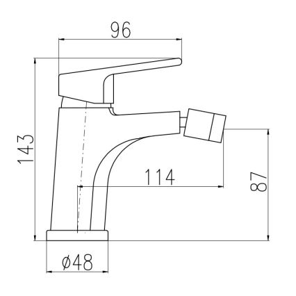 RAV Slezák CO145.0KCMATZ - Bidéblandare + bottenventil COLORADO 14,3 cm svart/guld