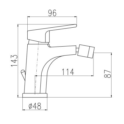 RAV Slezák CO145.0KZ - Bidéblandare + bottenventil COLORADO 14,3 cm polerad guldfinish