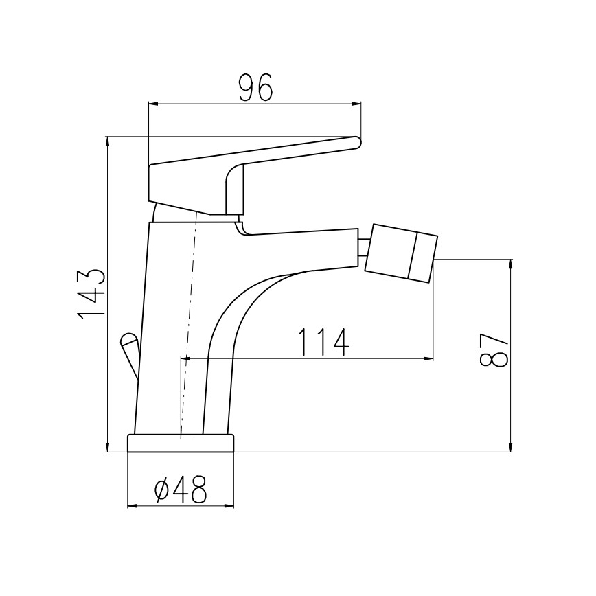 RAV Slezák CO145.0KZ - Bidéblandare + bottenventil COLORADO 14,3 cm polerad guldfinish