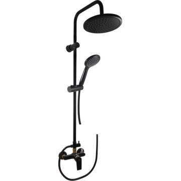 RAV Slezák CO182.5/7CMATZ - Duschset med COLORADO-duschblandare i svart/guld