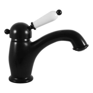 RAV Slezák L526.0CMAT - Tvättställsblandare LABE RETRO 15,3 cm matt svart