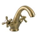 RAV Slezák MK128.0SM - Tvättställsblandare MORAVA RETRO 16 cm antik mässing