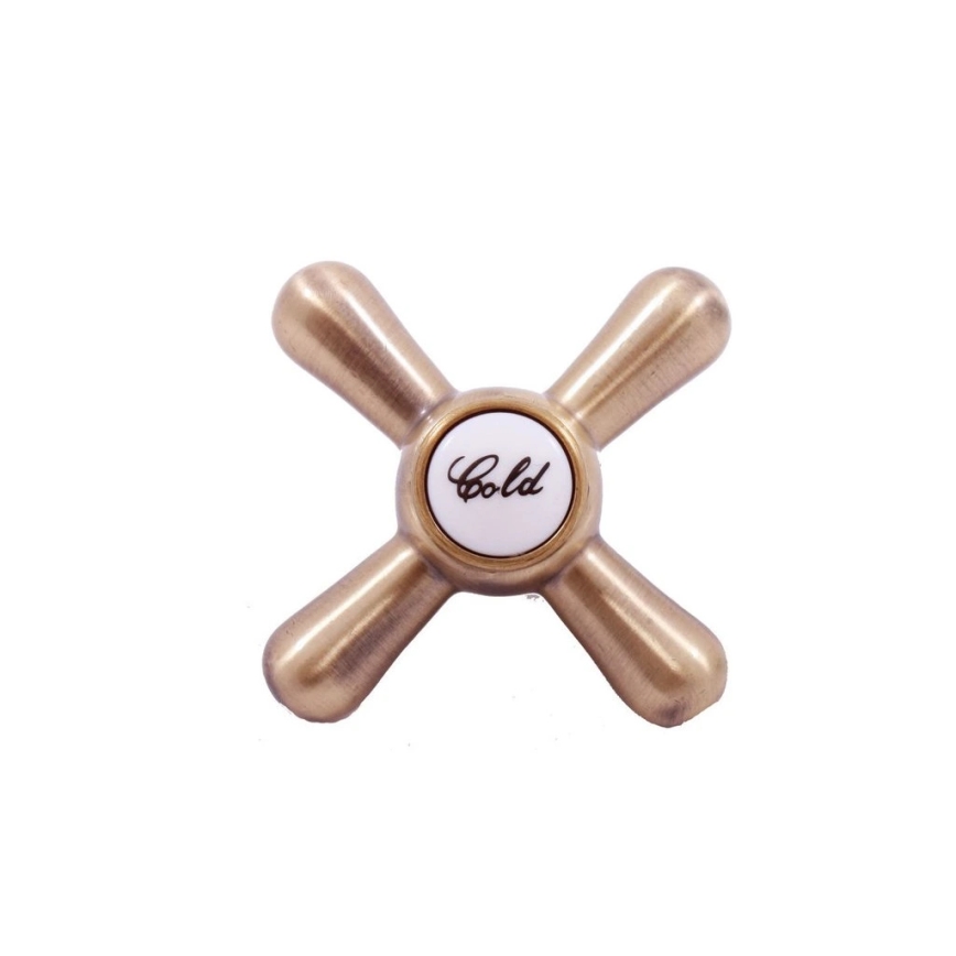 RAV Slezák MK181.5/3SM - Duschset med blandare MORAVA RETRO antik mässing