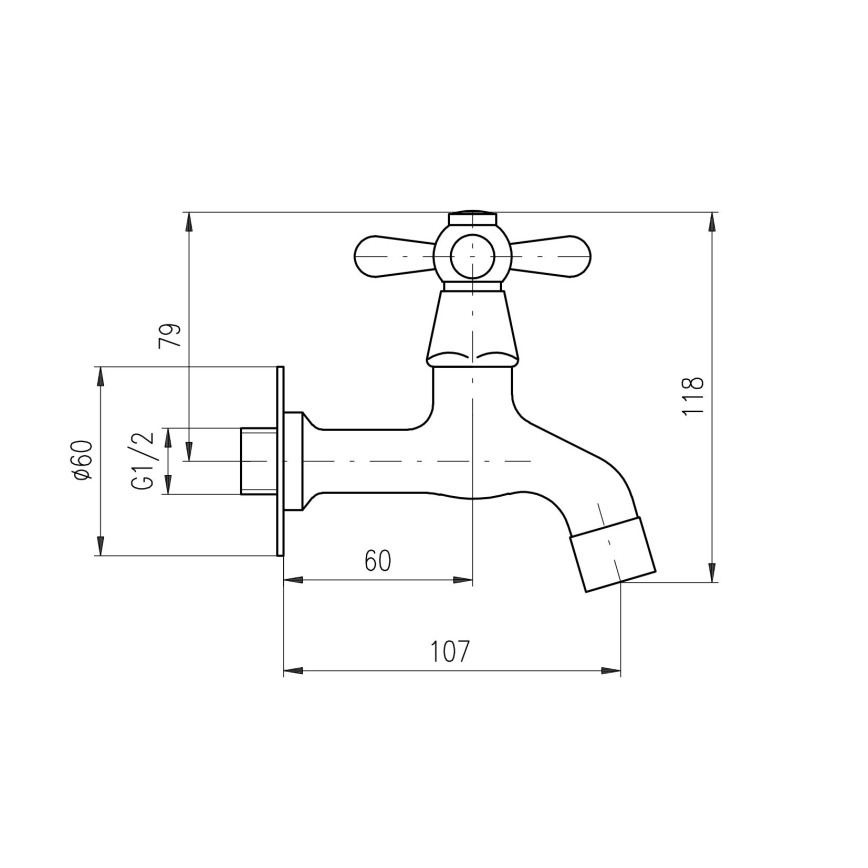 RAV Slezák MK193SM - Tvättställsblandare MORAVA RETRO 11,8 cm i antik mässing