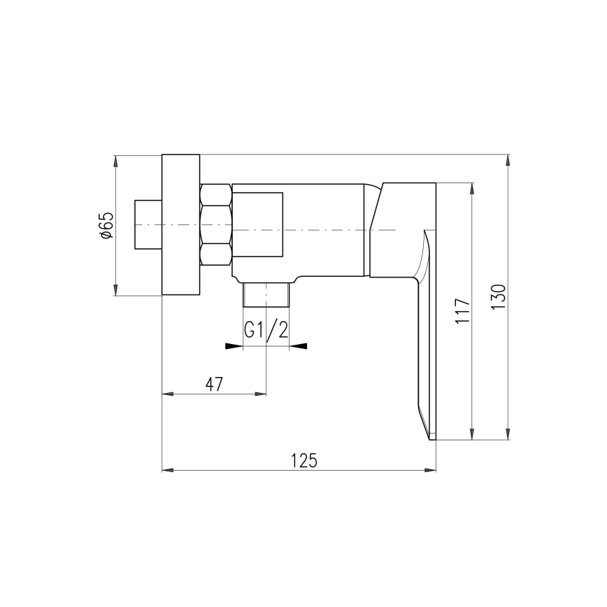 RAV Slezák NL181.5MGK - Duschblandare NIL, borstad grå