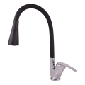 RAV Slezák SA006.0/13 - Köksblandare med flexibel kranpip SAZAVA 35,6 cm svart/blank krom